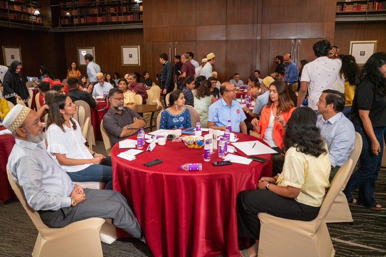 Facilitating a World Cafe at the Grooming the Next Generation event in Pune