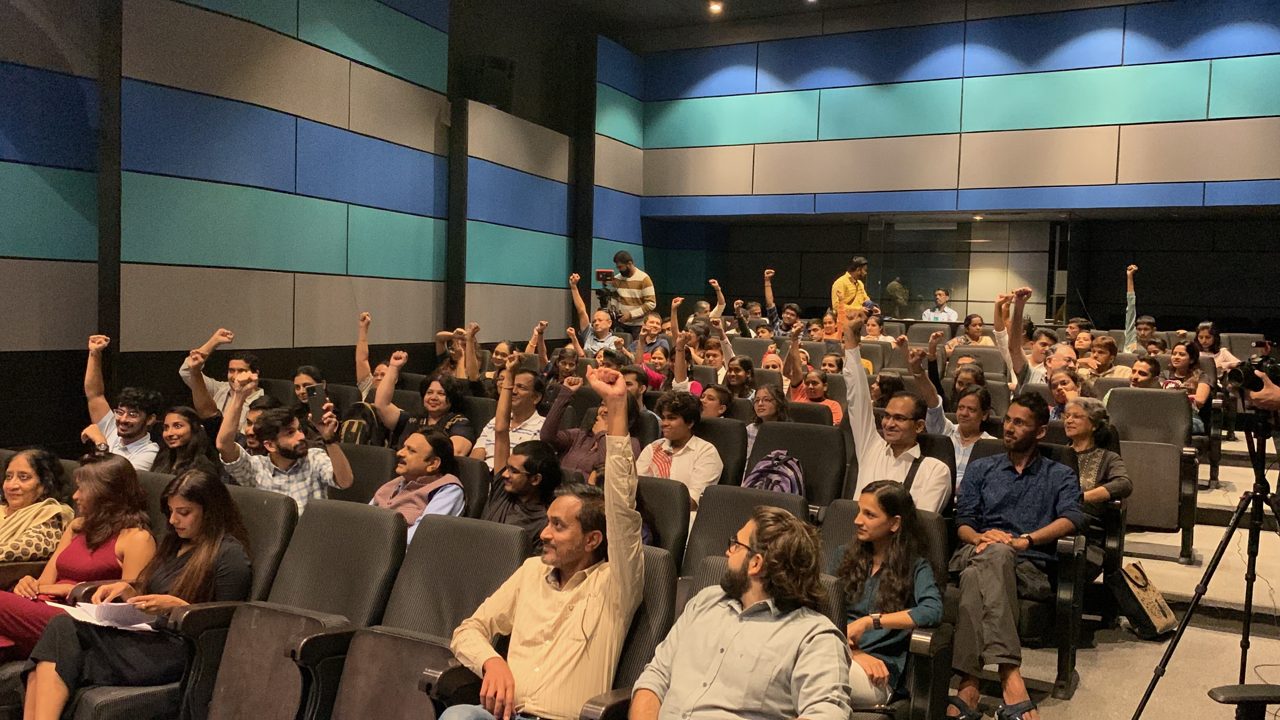 Speaking at the Body of Work challenge in Pune